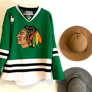 Blackhawks Jersey Green Saint Paddy’s day Patrick Kane Jersey #88